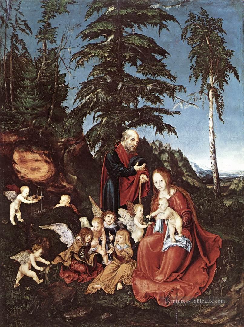Le repos à la fuite en Egypte Lucas Cranach l’Ancien Peintures à l'huile